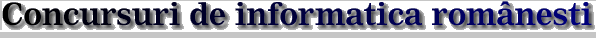 Concursuri de informatica rom�nesti